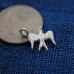 Sterling silver dove charm