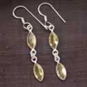 Wholesale Sterling Silver Earwire With Faceted Stones Representing Chakra