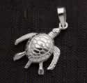 Wholesale silver jewelry: moving turtle pendant.
