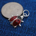 wholesale silver ladybug charm