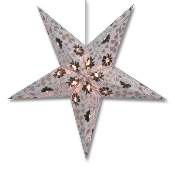 BLUE HEARTS AND FLOWERS STAR LAMP