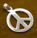 Sterling Silver Peace Pendant!