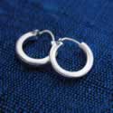 Silver Hoop Earring