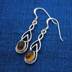 Woven Drop Silver Pendant