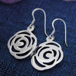 Stylized Rose Earrings