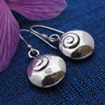 Spiraling Disc Earring