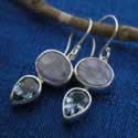 Kyanite and Topaz Earring