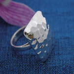 Hammered Square Ring