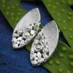 wholesale silver eye earrings
