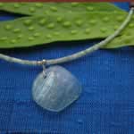 roman glass and jade necklace