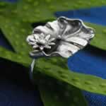 wholesale silver lily and lotus ring