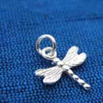 Sterling silver dragonfly charm