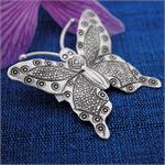 Hilltribe Butterfly Pendant