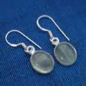 Prehnite Oval Earrings