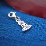 sterling silver buddha pendant