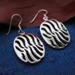 wholesale silver earring shaped oyster shell