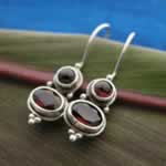 wholesale garnet earrings