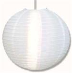 Pure White Hanging Asian Lantern in 16
