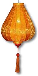 Garlic Shape Hoi An Lantern in Saffron Orange
