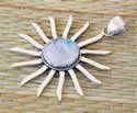 silver sun pendant